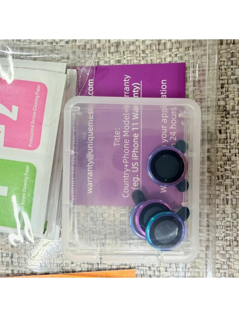 iPhone Camera Lens Protector Premium Screen Camera Glass Installation Kit
